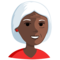 Old Woman - Black emoji on Messenger